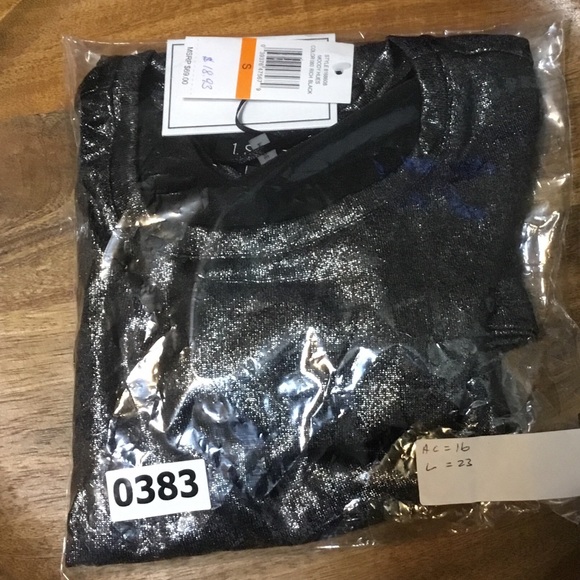 1.STATE Ruched-Cuff Shimmery Top - Picture 3 of 3